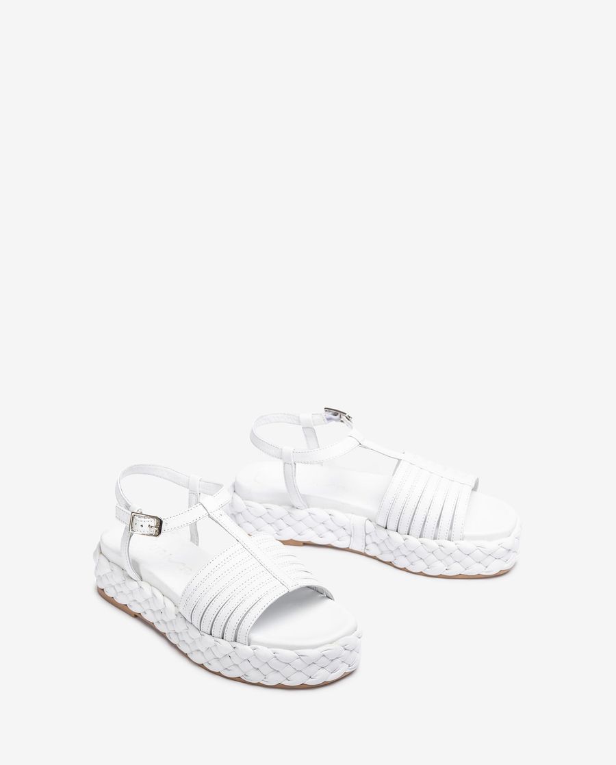Sandales tressées Unisa pour femme - Blanc