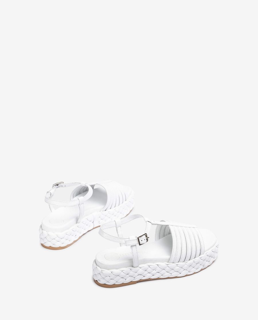 Sandales tressées Unisa pour femme - Blanc