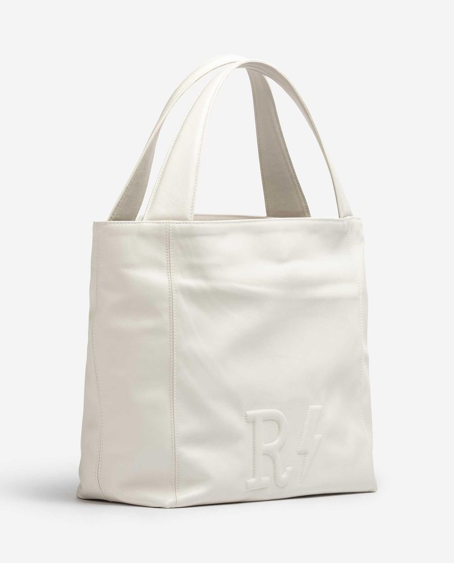 Sac de bureau personnalisable en cuir pour femme Unisa Blanc