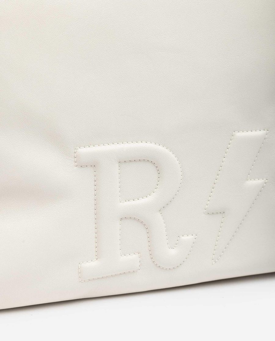 Sac de bureau personnalisable en cuir pour femme Unisa Blanc