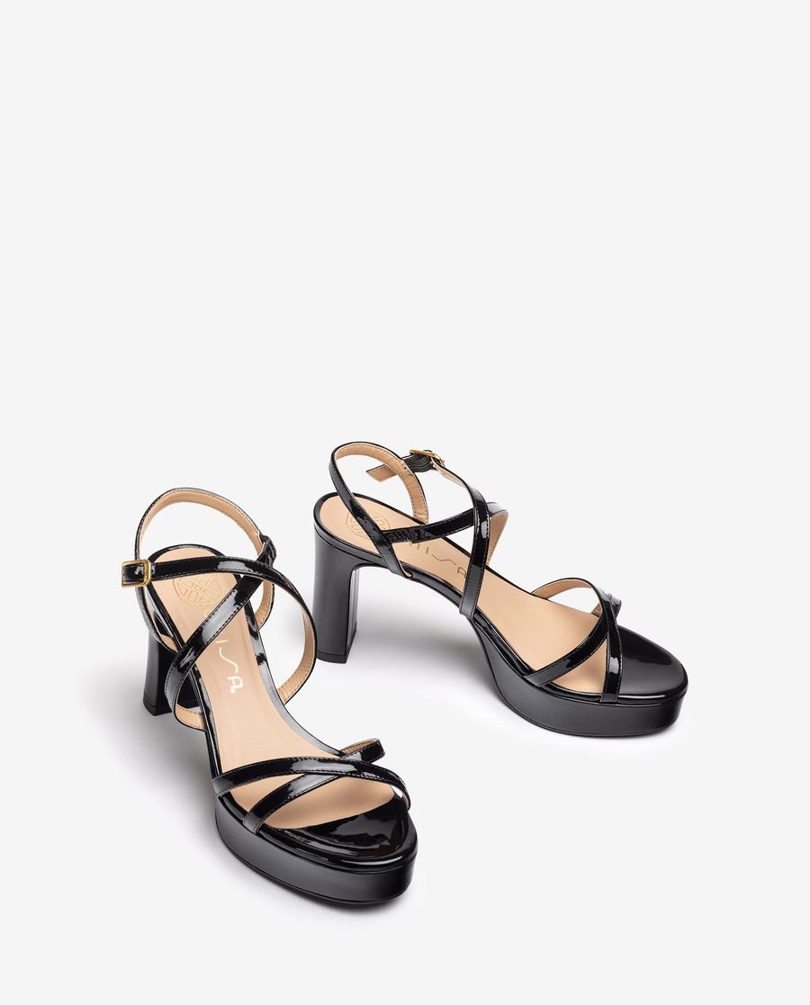 Sandales à plateforme Unisa pour femme - Noir