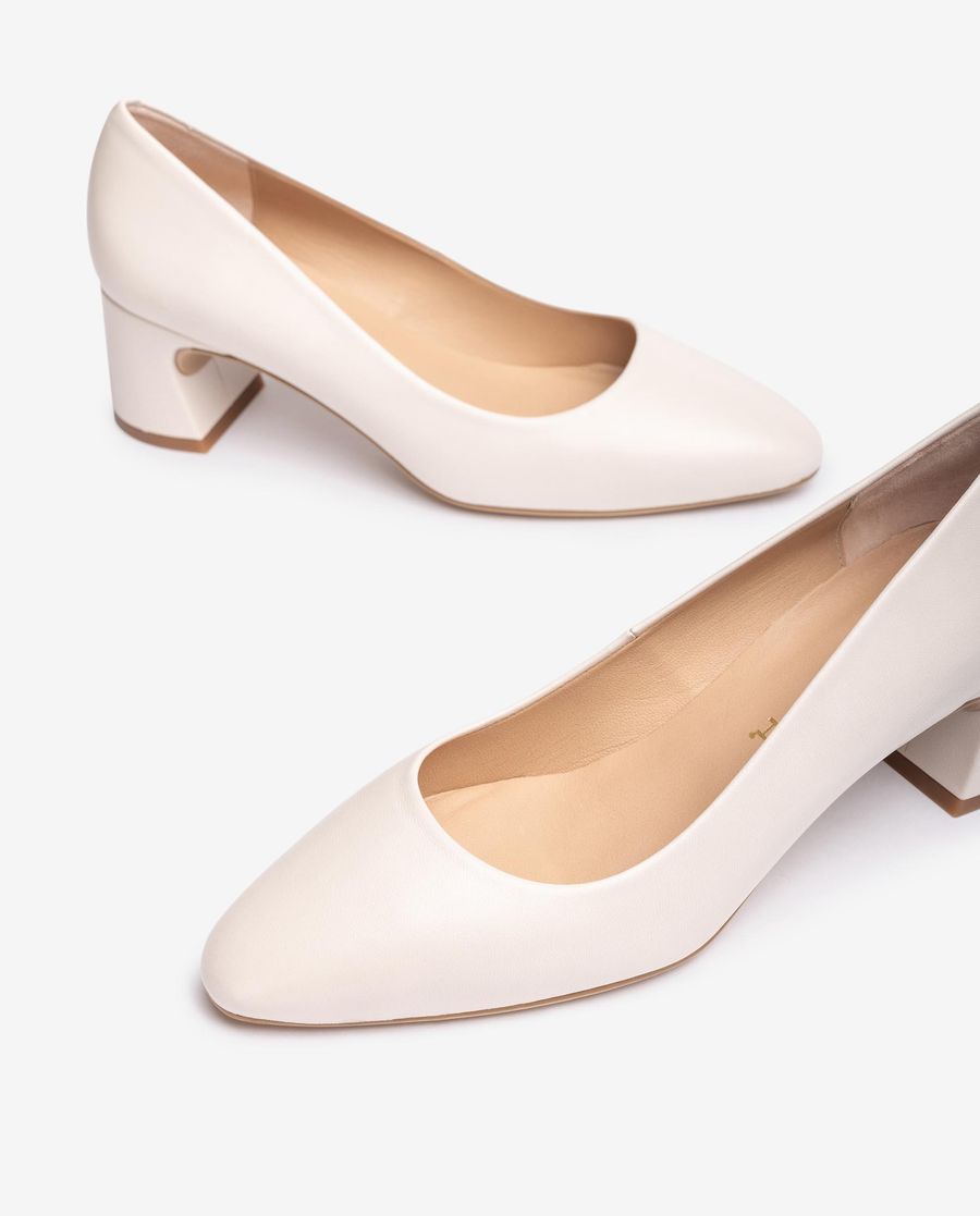 Escarpins Unisa Femme à bout carré - Blanc