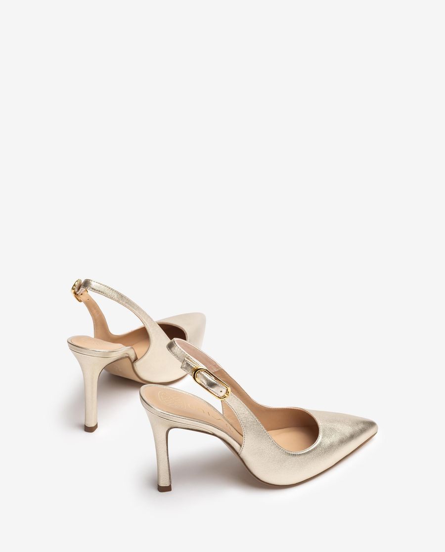 Sandales à bride arrière et talon haut Unisa pour femme - Doré
