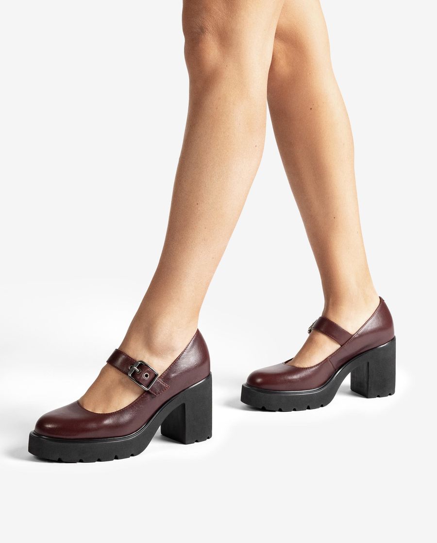 Babes Unisa en cuir ultraléger pour femme - Rouge