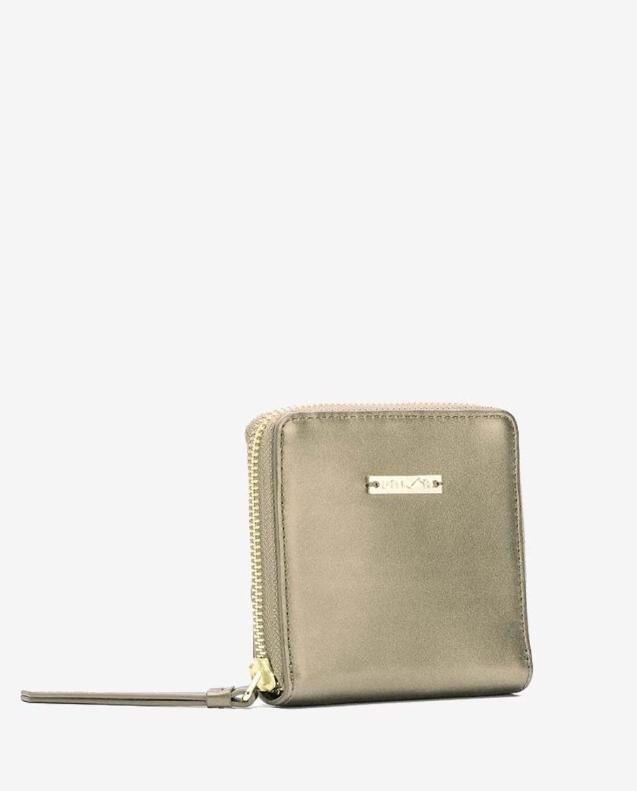 Portefeuille zippé en cuir Unisa Femme - Doré