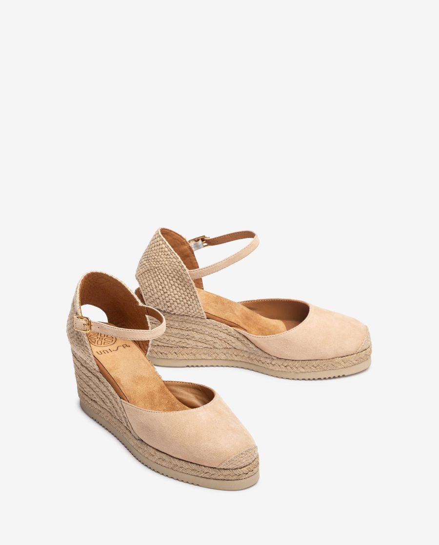 Espadrilles à talons hauts Unisa pour femme - Beige
