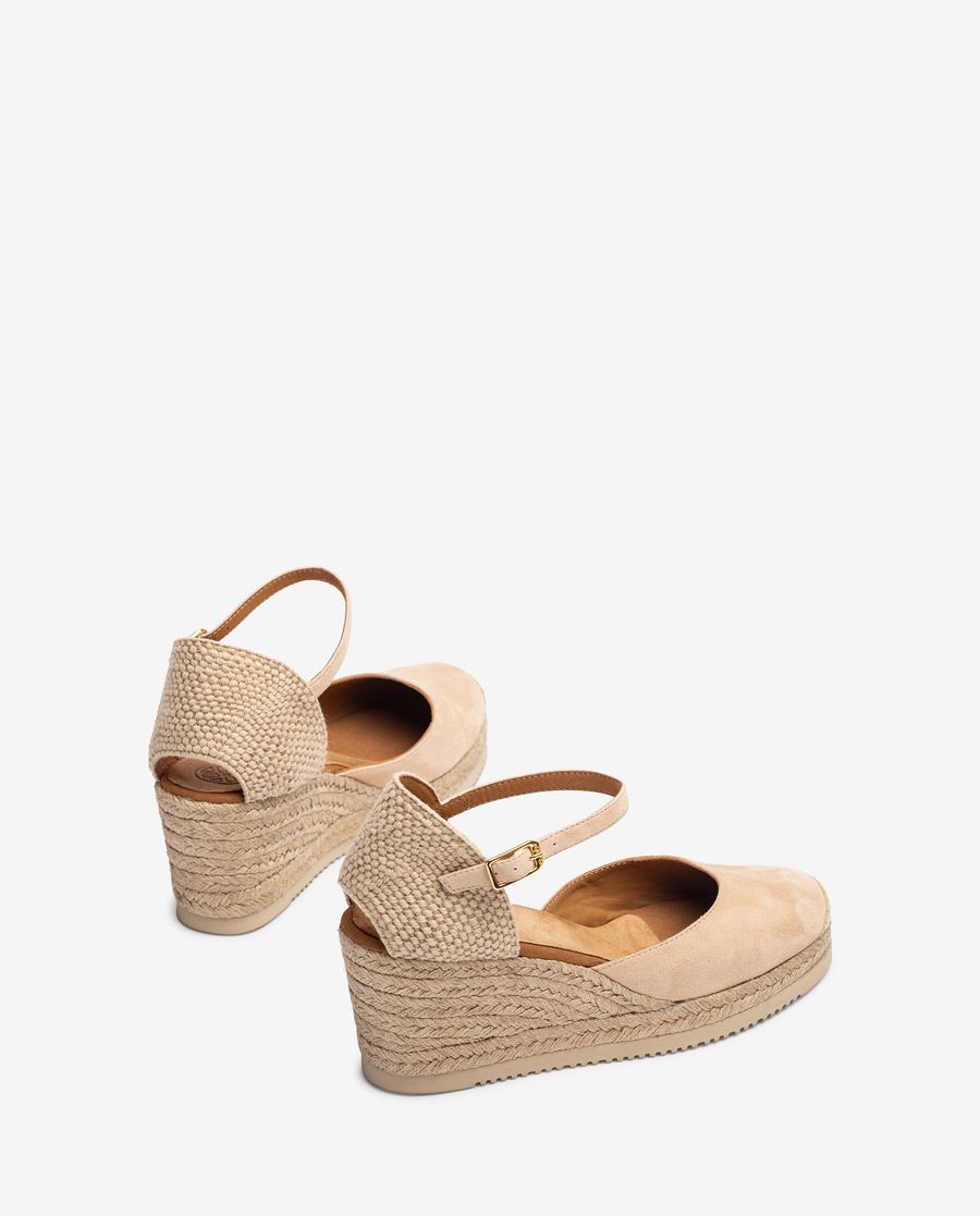 Espadrilles à talons hauts Unisa pour femme - Beige