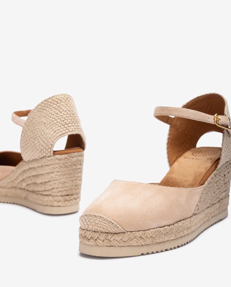 Espadrilles à talons hauts Unisa pour femme - Beige