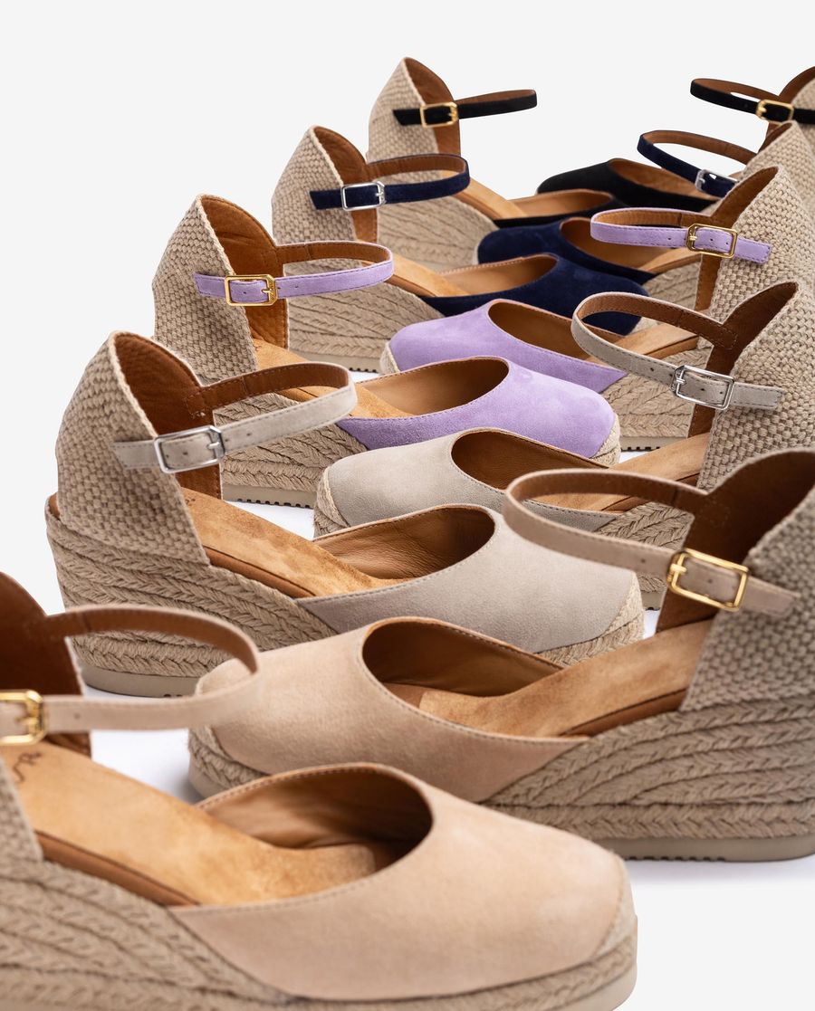Espadrilles à talons hauts Unisa pour femme - Beige