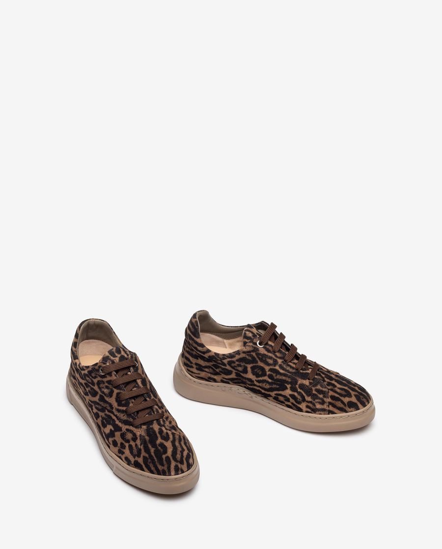 Baskets en cuir Unisa pour femme - Marron