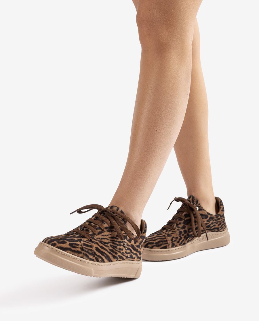 Baskets en cuir Unisa pour femme - Marron