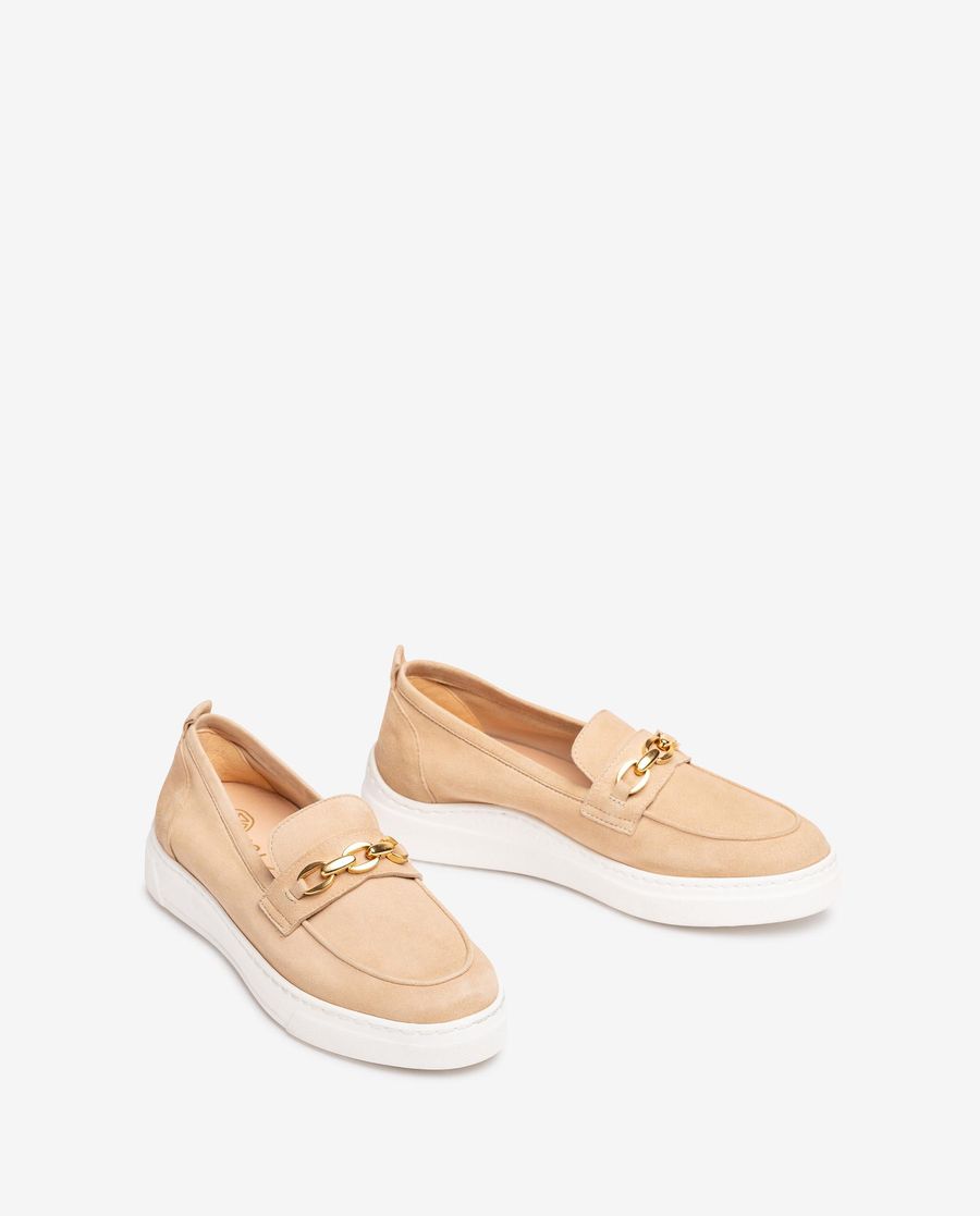 Mocassins à semelle sportive Unisa pour femme - Beige