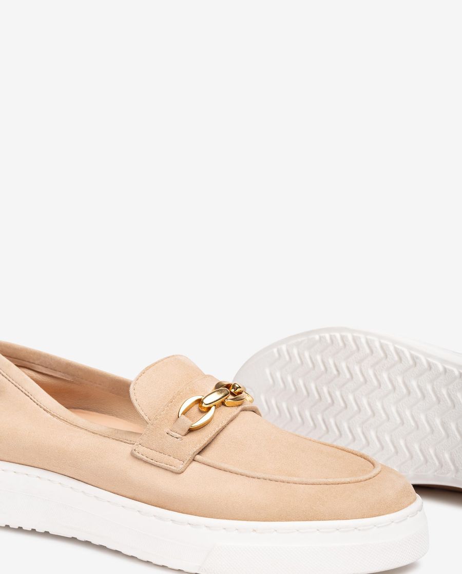 Mocassins à semelle sportive Unisa pour femme - Beige