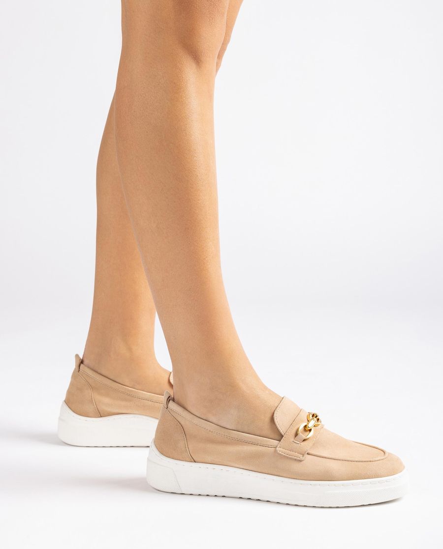 Mocassins à semelle sportive Unisa pour femme - Beige
