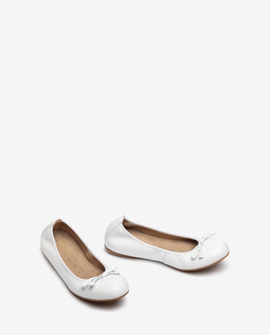 Ballerines Femme Unisa à bout rond - Blanc