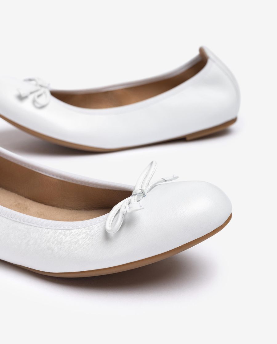 Ballerines Femme Unisa à bout rond - Blanc