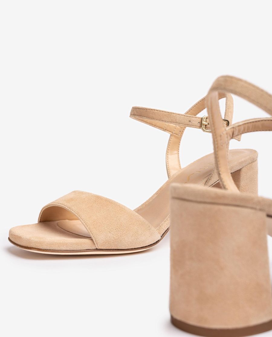 Sandales en daim Unisa pour femme - Beige