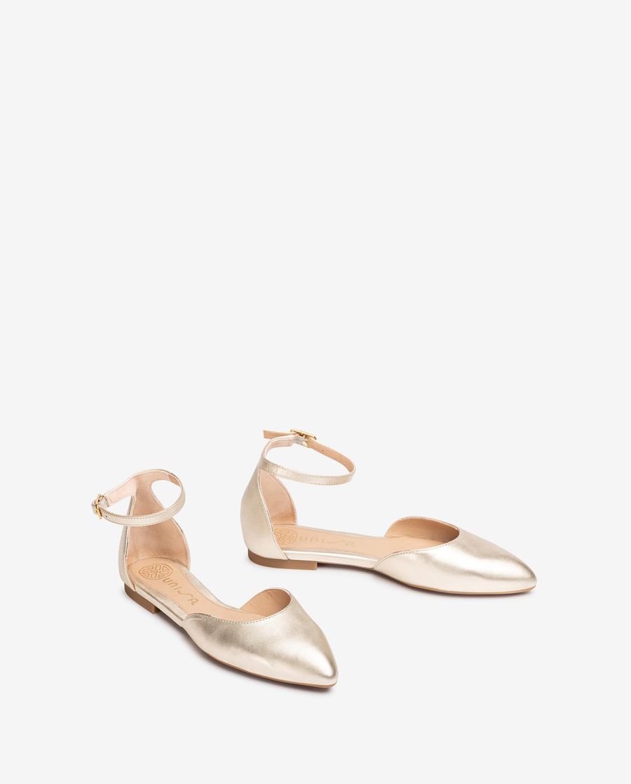 Ballerines à talon Unisa pour femme - Doré