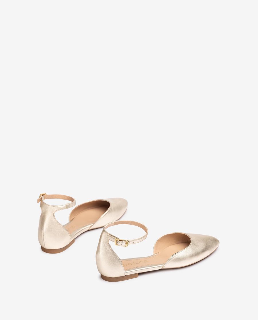 Ballerines à talon Unisa pour femme - Doré