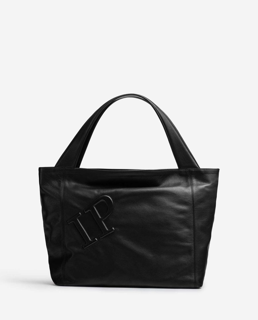 Sac de bureau personnalisable en cuir Unisa Femme - Noir