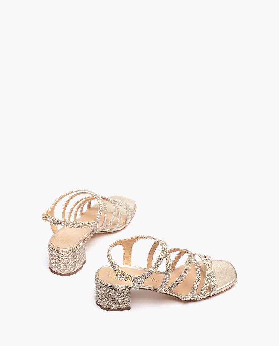 Sandales à brides multiples Unisa pour femme - Doré