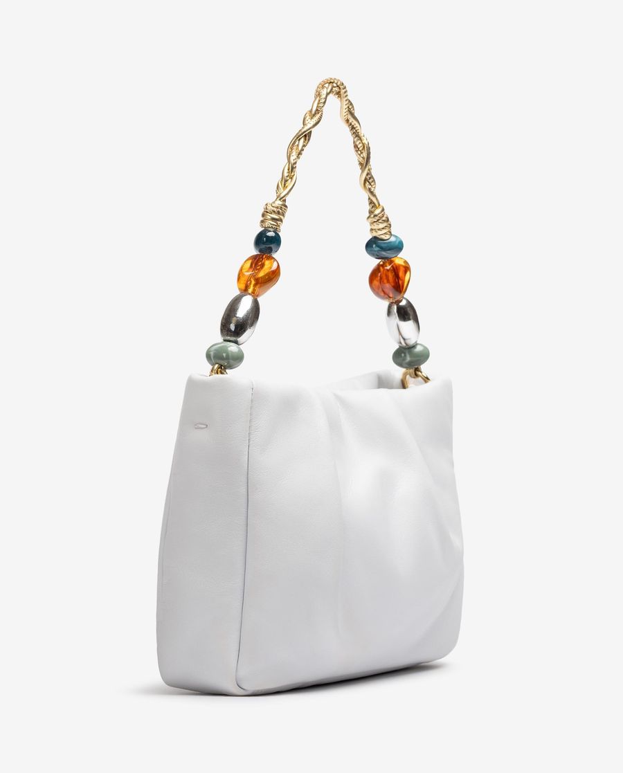 Sac à main Unisa femme avec poignées ornées - Blanc