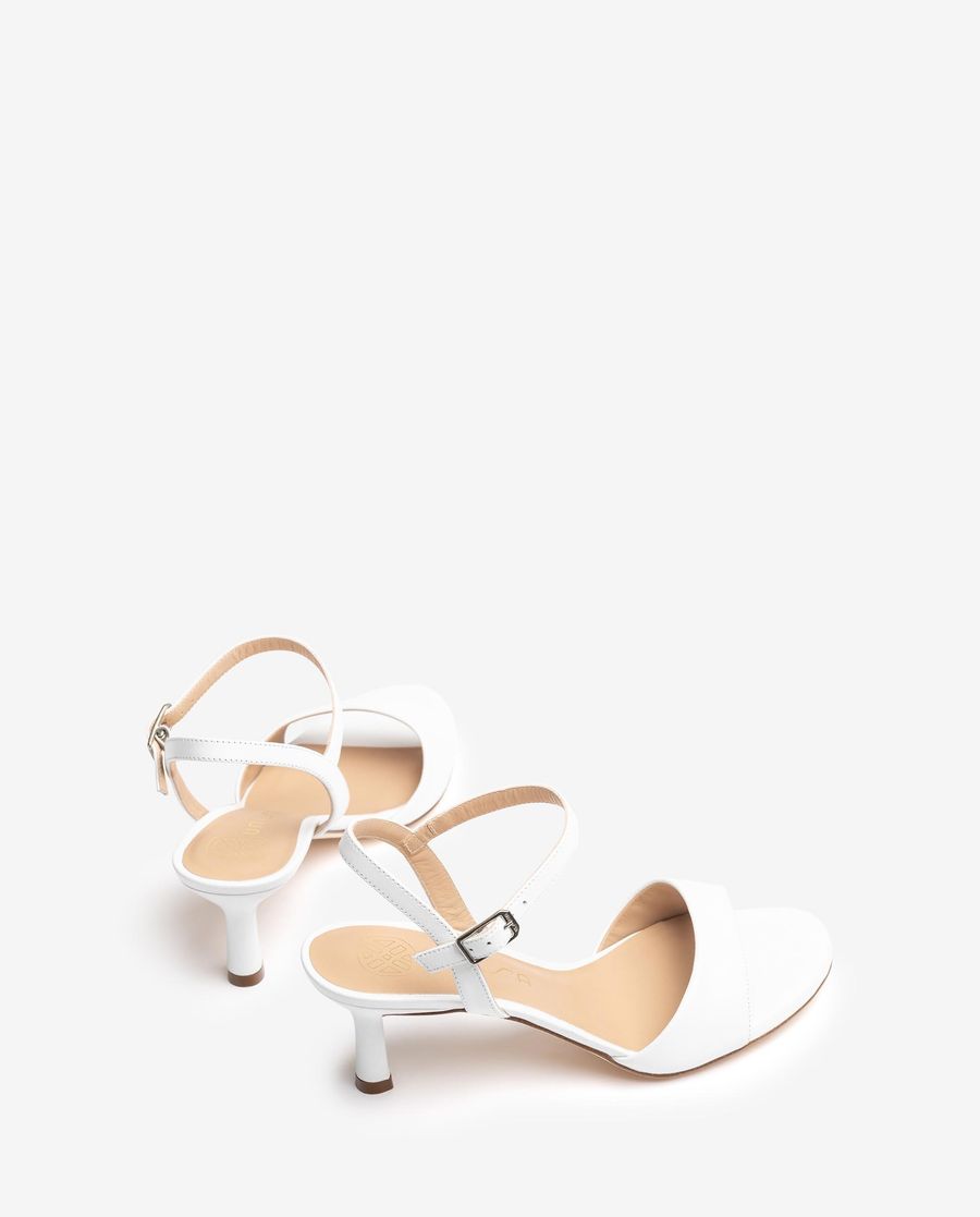 Sandales à talons moyens Unisa pour femme - Blanc