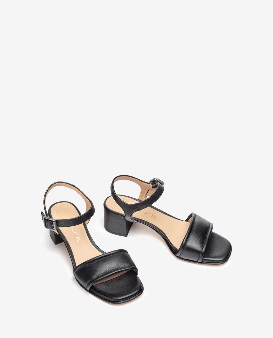 Sandales à tige rembourrée Unisa pour femme - Noir