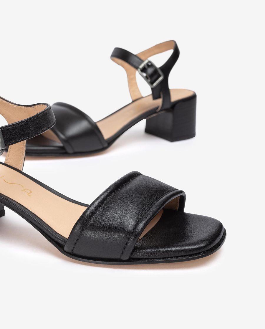Sandales à tige rembourrée Unisa pour femme - Noir