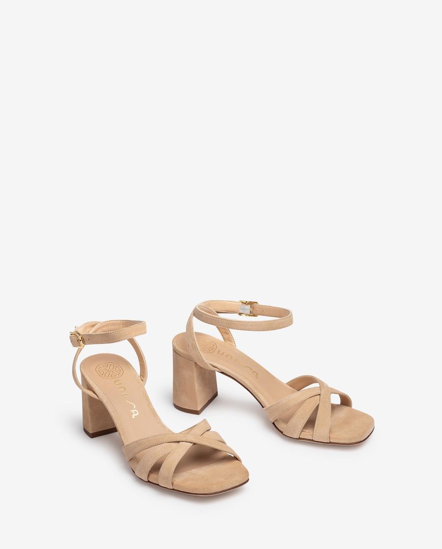 Sandales à brides croisées Unisa pour femme - Beige