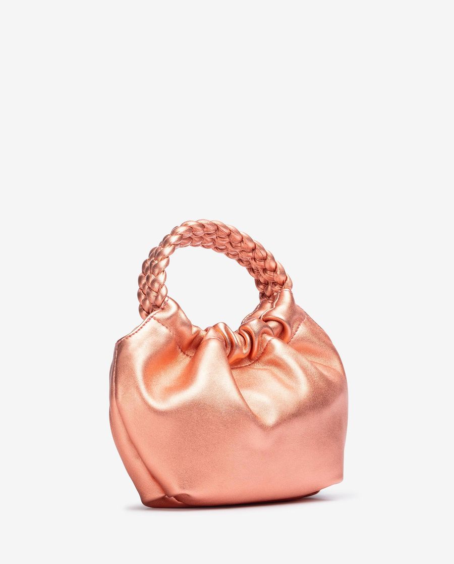 Petit sac à anses tressées Unisa pour femme - Rose
