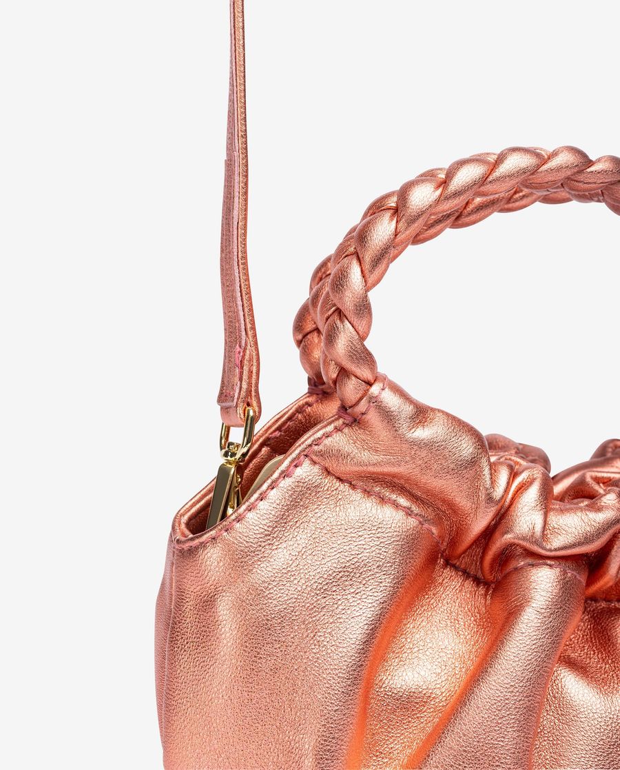Petit sac à anses tressées Unisa pour femme - Rose
