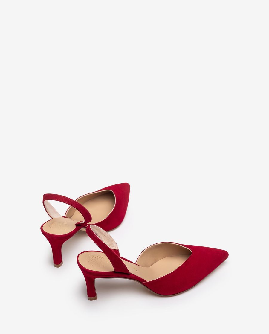 Escarpins à bride arrière à talon haut Unisa pour femme - Rouge