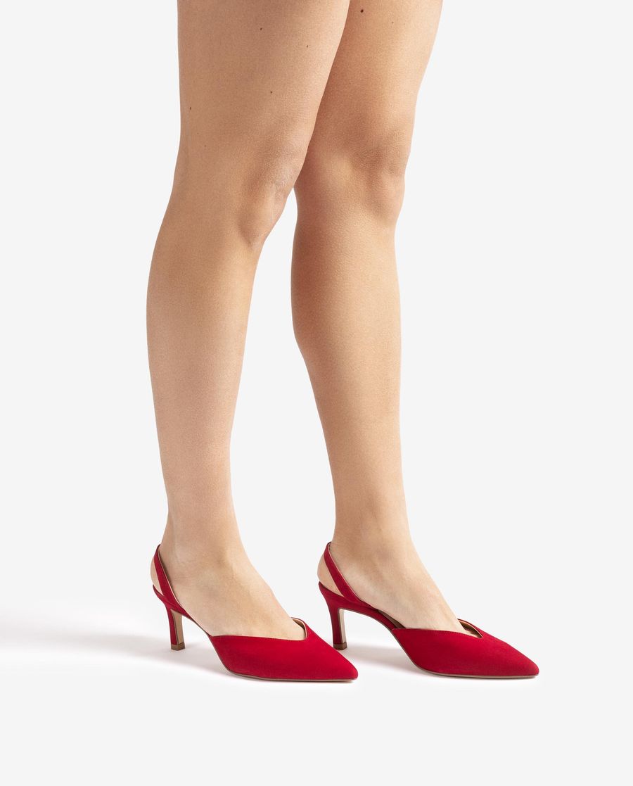 Escarpins à bride arrière à talon haut Unisa pour femme - Rouge
