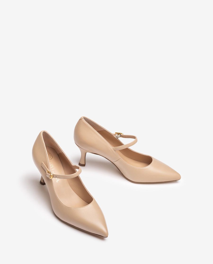 Escarpins Mary Jane à talon aiguille Unisa pour femme - Beige