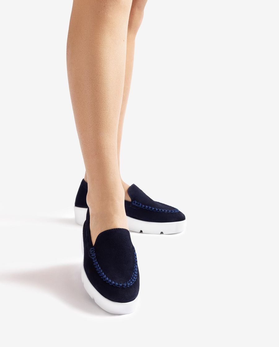 Mocassins Plateforme Unisa Femme - Bleu