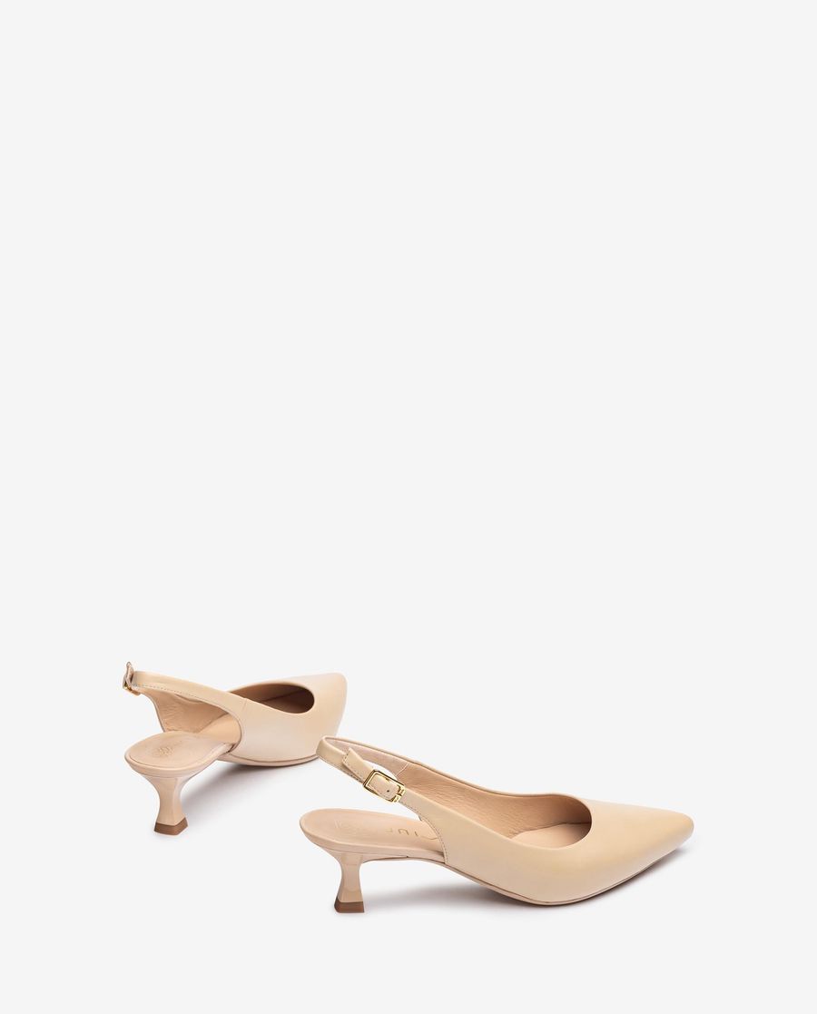Sandales à bride arrière et talon peint Unisa pour femme - Beige