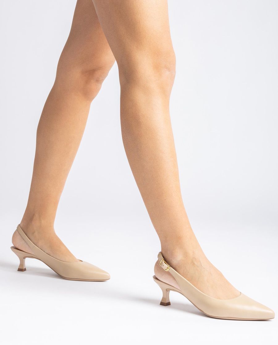Sandales à bride arrière et talon peint Unisa pour femme - Beige