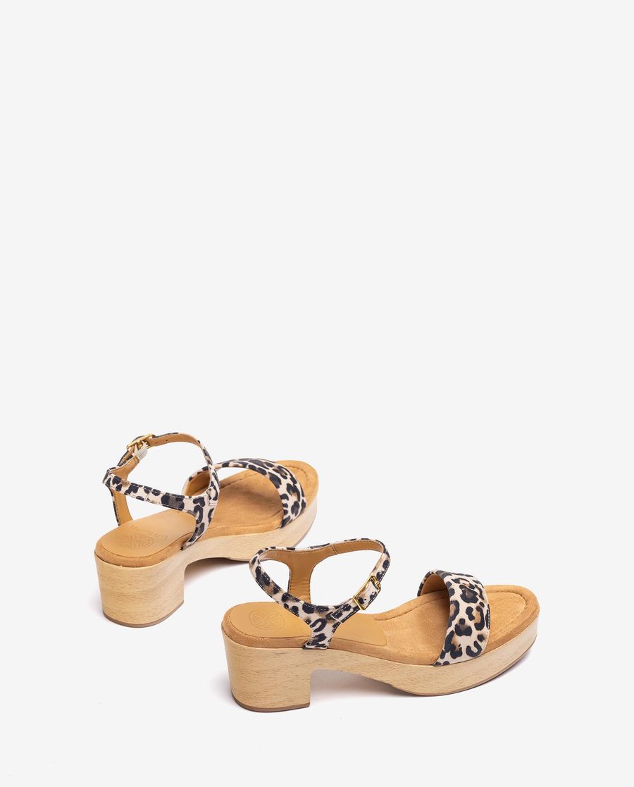 Sandales à petit talon carré Unisa pour femme - Marron