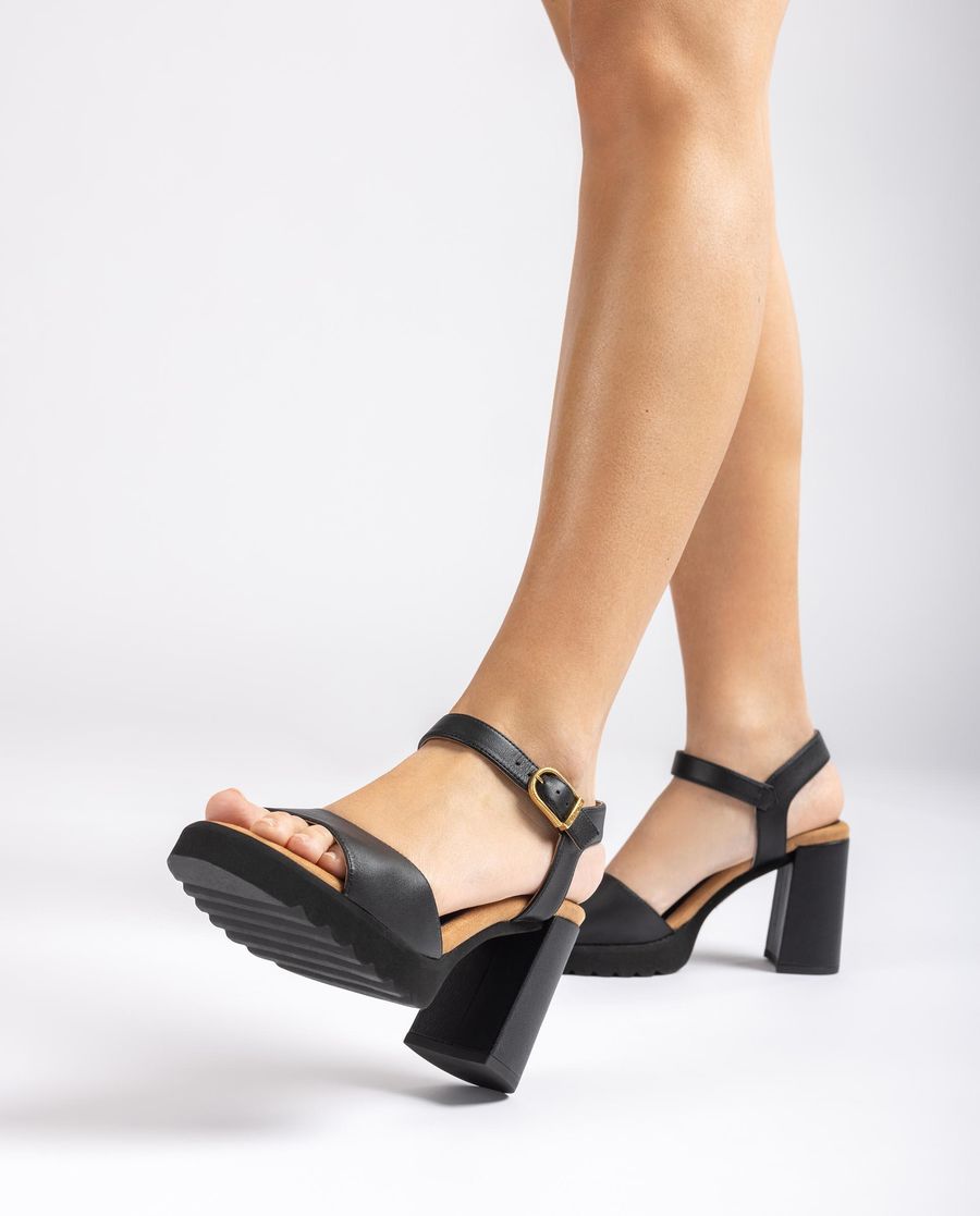 Sandales à talons hauts ultra-légères Unisa pour femme - Noires