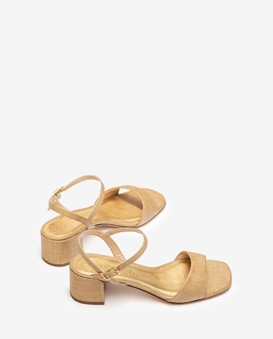 Sandales à talon carré Unisa pour femme - Marron